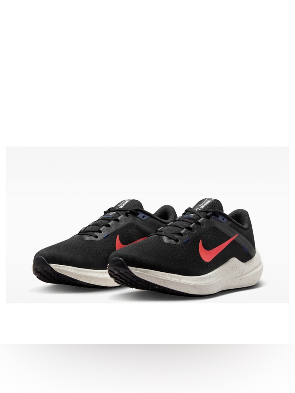 🆕 Nike Air Winflo 10 Men’s Running Shoes Black Red Size 9.5 NIB Comfort Trainer